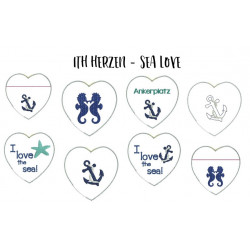 Stickserie ITH - Sea Love Herzen